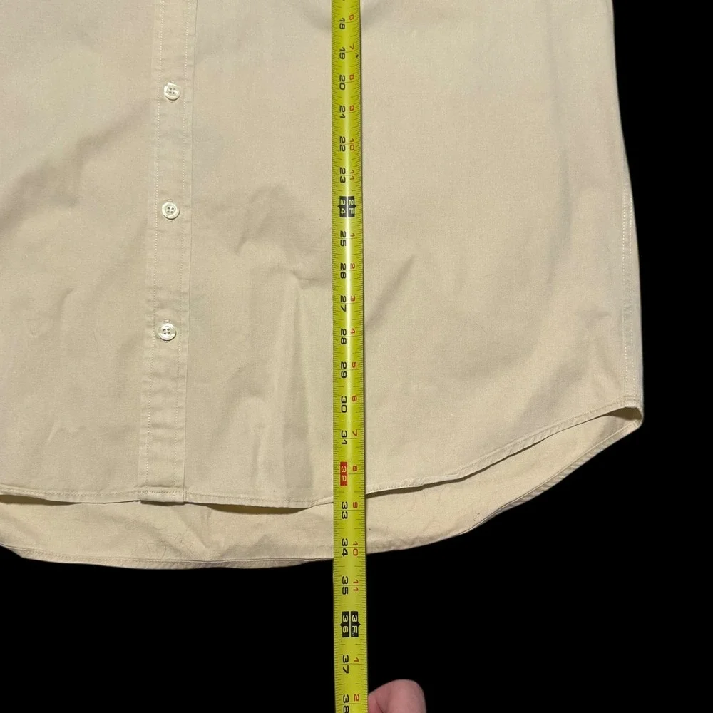 Vintage‎ 90s J. Crew Oarsmen Tan Long Sleeve Button Down Casual Shirt Men's XLT